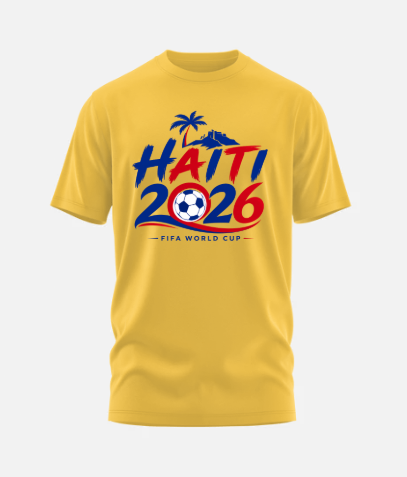 Yellow Gold Haitian World Cup 2026 Fan T-Shirt
