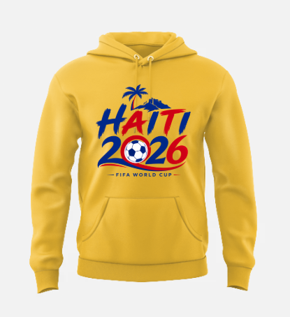 Yellow Gold - Haiti Soccer Fan Hoodie – Haitian Pride World Cup Streetwear