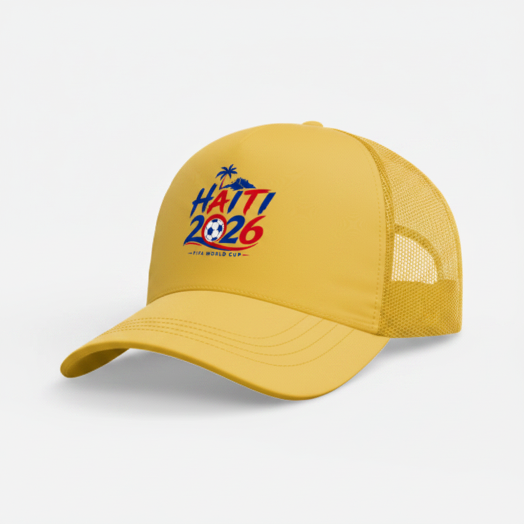 Yellow Gold - Haiti Soccer Fan Hat – Haitian Pride World Cup Cap
