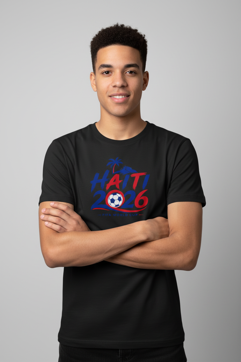 Black Haitian World Cup 2026 Fan T-Shirt