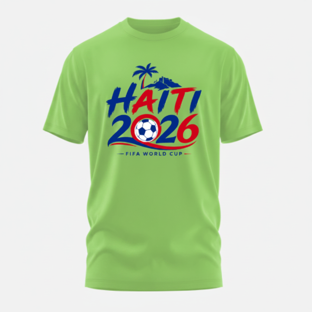 Green Haitian World Cup 2026 Fan T-Shirt