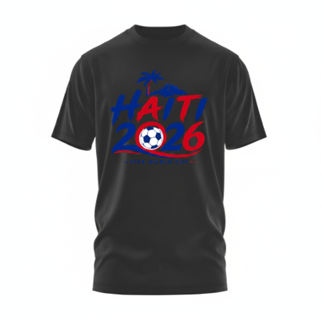 Black Haitian World Cup 2026 Fan T-Shirt