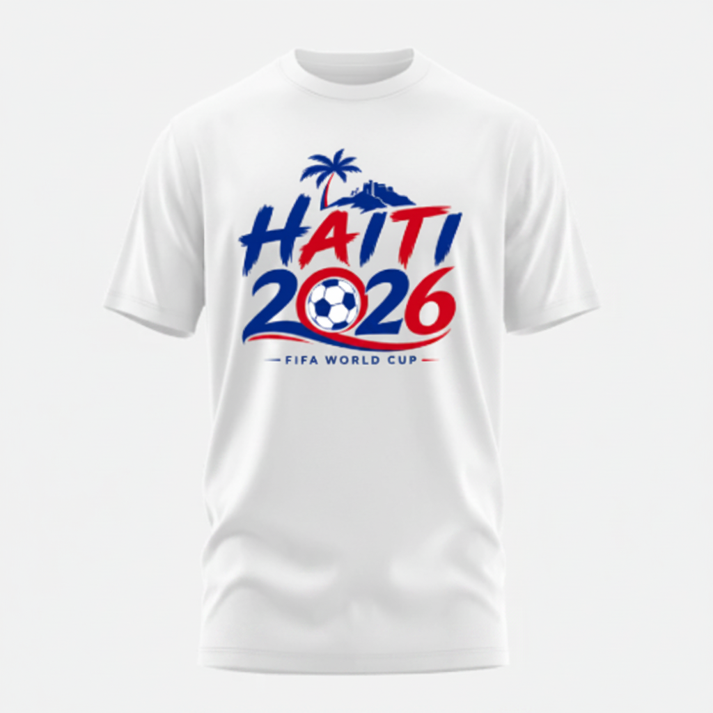 White Haitian World Cup 2026 Fan T-Shirt