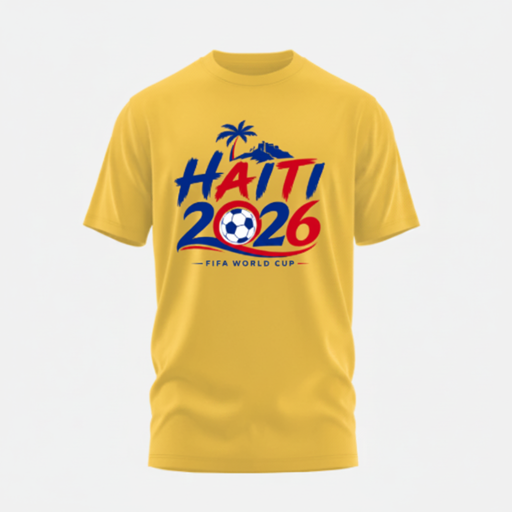 Yellow Gold Haitian World Cup 2026 Fan T-Shirt