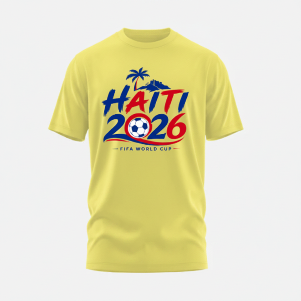 Yellow Haitian World Cup 2026 Fan T-Shirt