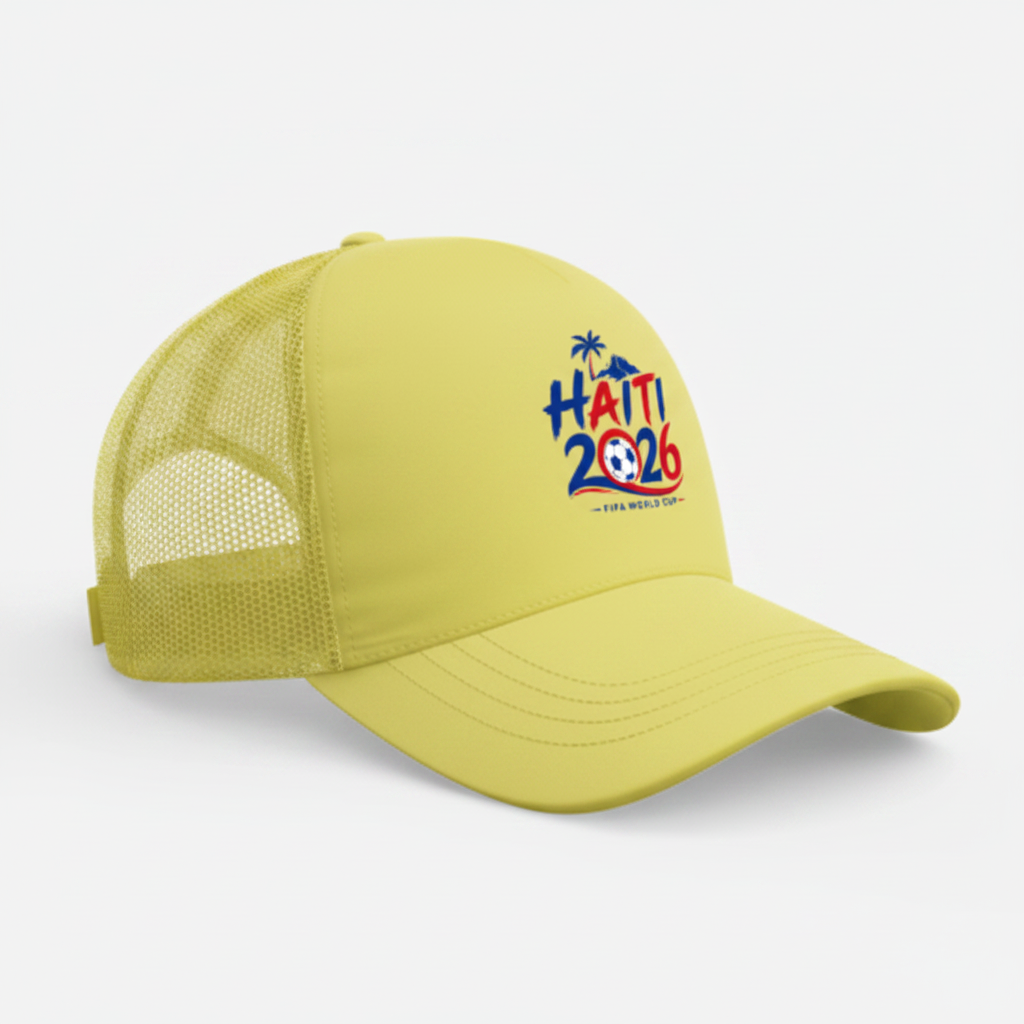 Yellow- Haiti Soccer Fan Hat – Haitian Pride World Cup Cap