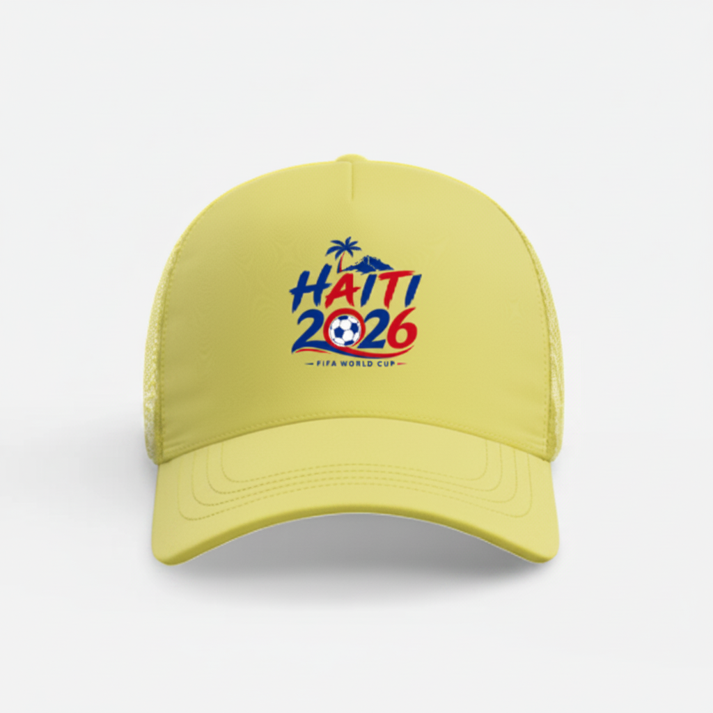 Yellow- Haiti Soccer Fan Hat – Haitian Pride World Cup Cap