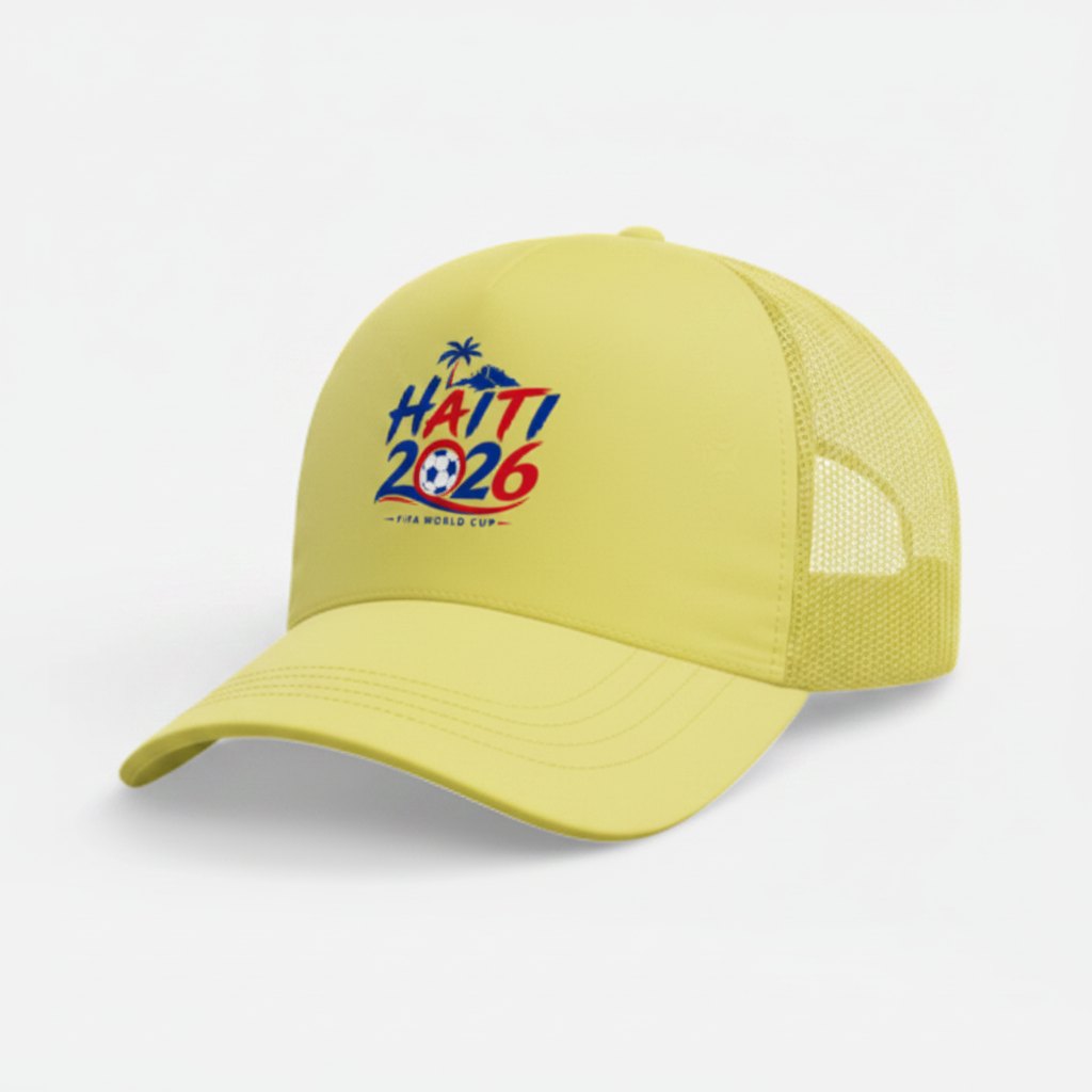 Yellow- Haiti Soccer Fan Hat – Haitian Pride World Cup Cap